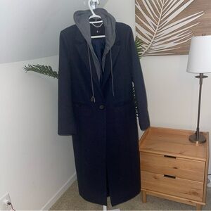 7 For All Mankind ladies M hooded trench‎ coat